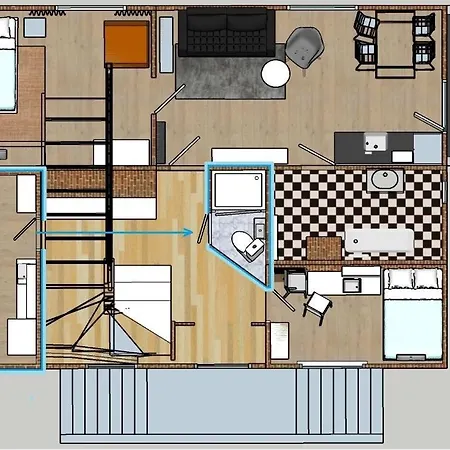 Dla Dwojga W Zacisznej Czesci Sopotu Z Lazienka Wspolna Dla Dwoch Pokoi * Sopot